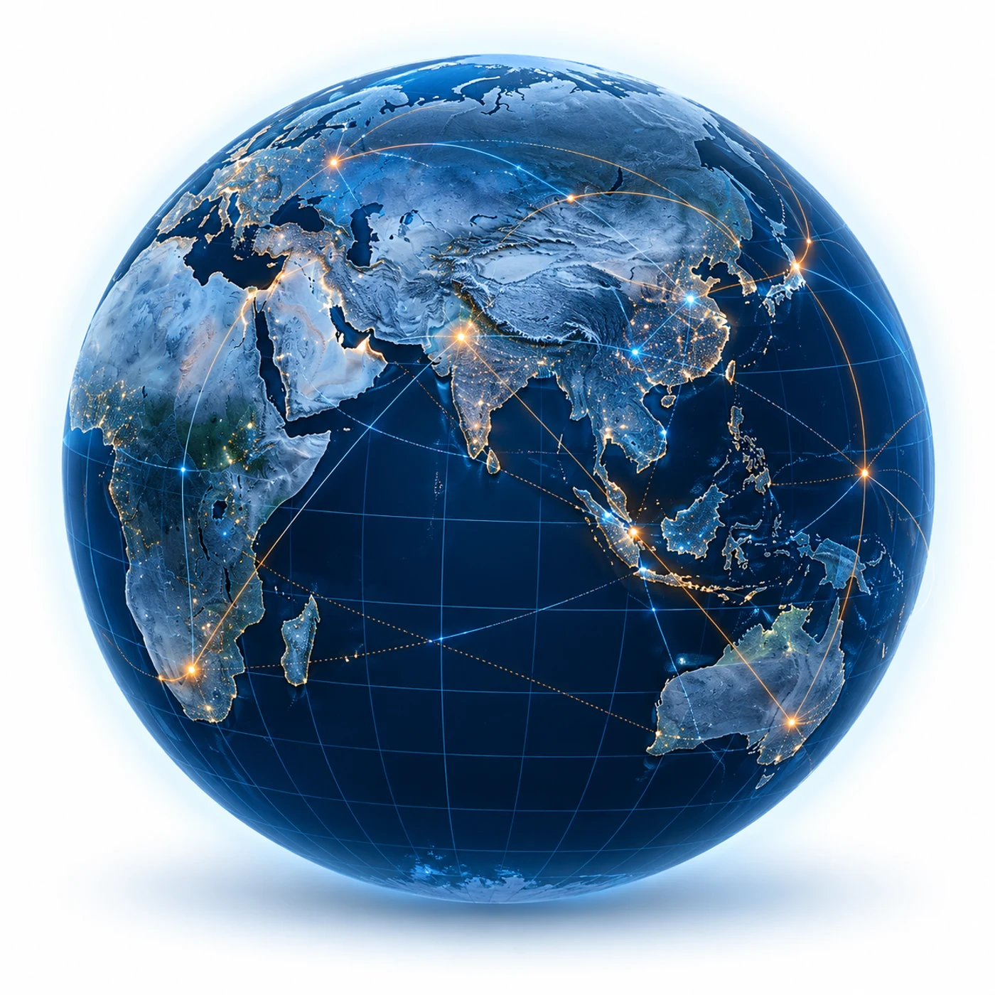 Illustrative connected globe